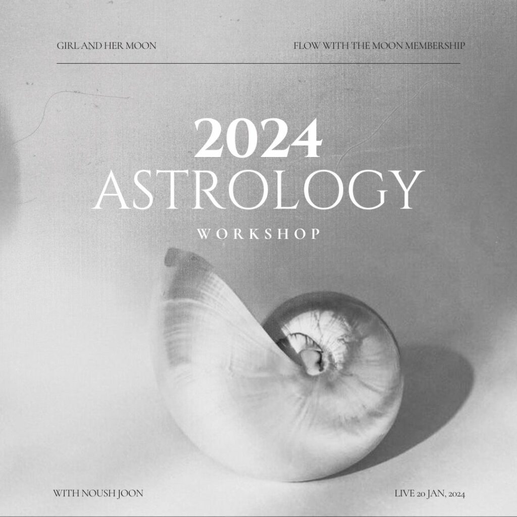 2024 Astrology Workshop Girl and Her Moon