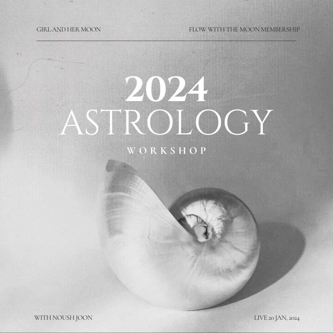 2024 Astrology Workshop Girl and Her Moon